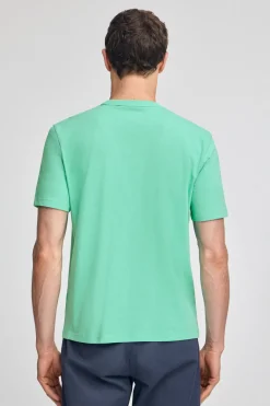 Polo Club T-Shirts*T-shirt basique à col ras du cou et broderie Rigby Best Aigue-Marine