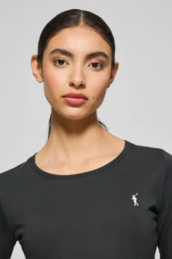 Polo Club T-Shirts*T-shirt basique à manches longues avec logo Rigby Go Noir