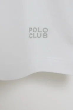 Polo Club T-Shirts*T-shirt basique à col en V avec logo caoutchouté Blanc