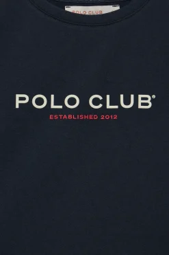 Polo Club T-Shirts*T-shirt basique à logo caoutchouté Bleu Marine