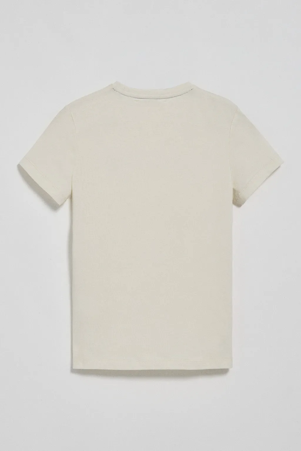 Polo Club T-Shirts*T-shirt basique écru à logo caoutchouté Beige