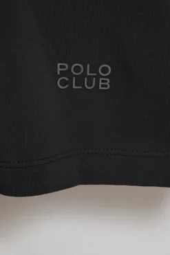 Polo Club T-Shirts*T-shirt basique à col en V avec logo caoutchouté Noir