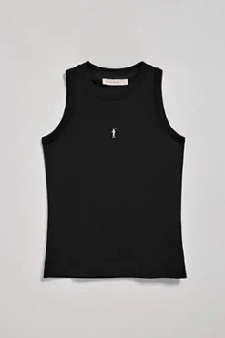 Polo Club T-Shirts*T-shirt basique sans manches à col ras du cou avec un logo brodé Rigby Go Noir