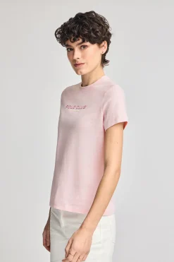 Polo Club T-Shirts*T-shirt basique à logo caoutchouté Rose