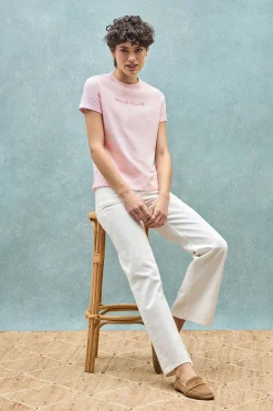 Polo Club T-Shirts*T-shirt basique à logo caoutchouté Rose