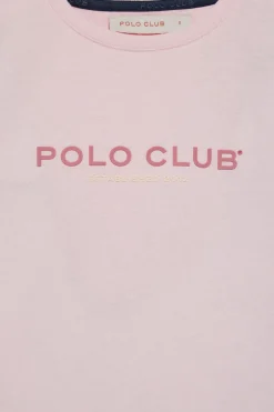 Polo Club T-Shirts*T-shirt basique à logo caoutchouté Rose