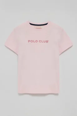 Polo Club T-Shirts*T-shirt basique à logo caoutchouté Rose