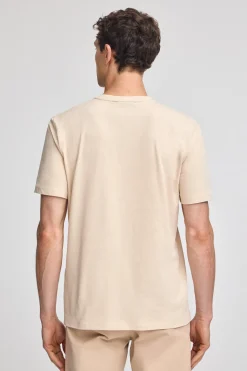 Polo Club T-Shirts*T-shirt basique à col ras du cou et broderie Rigby Best Beige