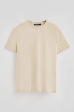 Polo Club T-Shirts*T-shirt basique à col ras du cou et broderie Rigby Best Beige