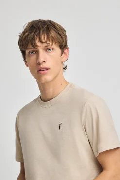 Polo Club T-Shirts*T-shirt en coton flammé à broderie Rigby Go Beige