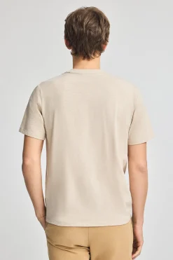 Polo Club T-Shirts*T-shirt en coton flammé à broderie Rigby Go Beige