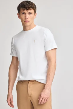 Polo Club T-Shirts*T-shirt à col rond et Big Rigby Go caoutchouté Blanc