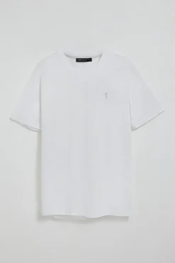 Polo Club T-Shirts*T-shirt à manches courtes et col en V avec broderie Rigby Best Blanc