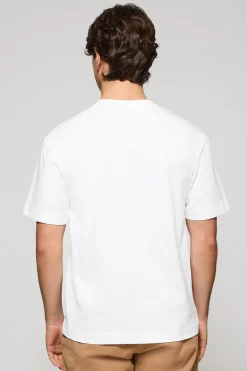 Polo Club T-Shirts*T-shirt à manches courtes et col ras du cou avec logo Blanc