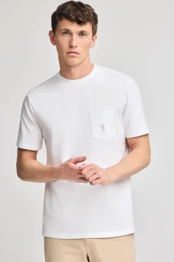 Polo Club T-Shirts*T-shirt à manches courtes à poche avec broderie Rigby Best Blanc