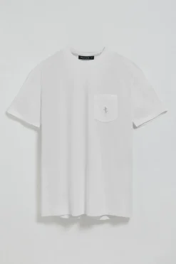 Polo Club T-Shirts*T-shirt à manches courtes à poche avec broderie Rigby Best Blanc