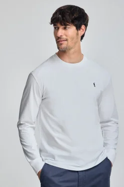 Polo Club T-Shirts*T-shirt à manches longues et brodé Rigby Go Blanc