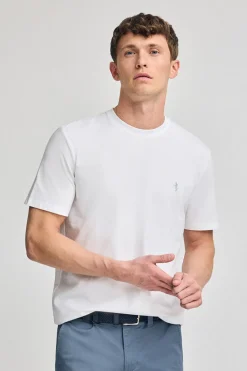 Polo Club T-Shirts*T-shirt basique à col rond et broderie Rigby Best Blanc