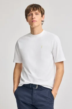 Polo Club T-Shirts*T-shirt en coton et lin à broderie Rigby Go Blanc