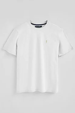 Polo Club T-Shirts*T-shirt en coton flammé à broderie Rigby Go Blanc