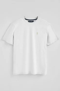 Polo Club T-Shirts*T-shirt en coton flammé à broderie Rigby Go Blanc