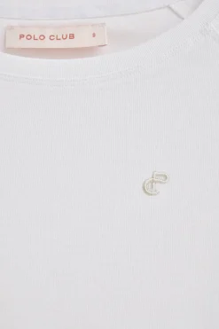Polo Club T-Shirts*T-shirt Hesperia avec un monogramme brodé Blanc