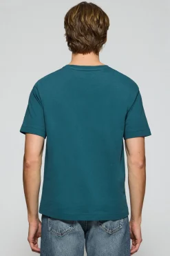 Polo Club T-Shirts*T-shirt à manches courtes et col ras du cou avec logo Bleu