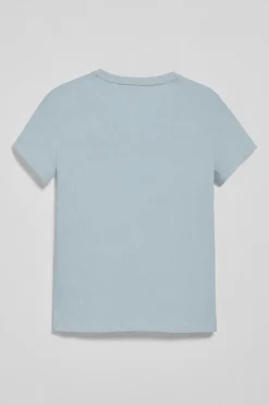 Polo Club T-Shirts*T-shirt bleu clair à col en V avec broderie Rigby Best Bleu ciel