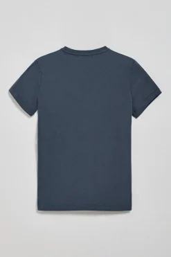 Polo Club T-Shirts*T-shirt bleu à col rond et broderie Rigby Go Denim