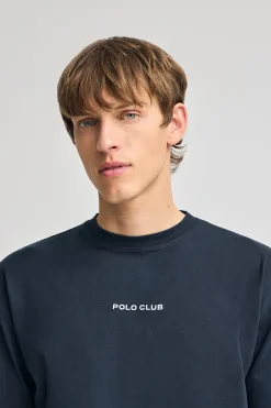 Polo Club T-Shirts*T-shirt à col ras du cou et imprimé nautique Bleu Marine