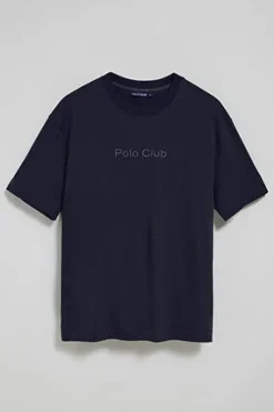 Polo Club T-Shirts*T-shirt à manches courtes et col ras du cou avec logo Bleu Marine