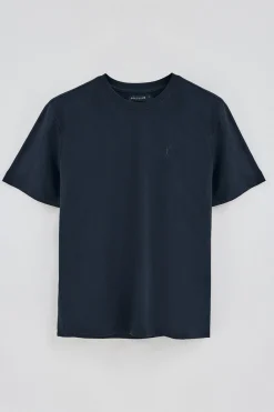 Polo Club T-Shirts*T-shirt en coton flammé à broderie Rigby Go Bleu Marine