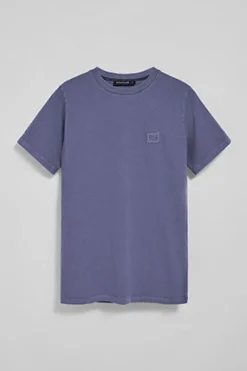 Polo Club T-Shirts*T-shirt à col ras cou teint sur le tissu et logo caoutchouté Bleu océan