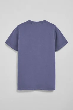 Polo Club T-Shirts*T-shirt à col ras cou teint sur le tissu et logo caoutchouté Bleu océan