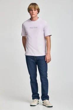 Polo Club T-Shirts*T-shirt couleur à manches courtes et col ras du cou avec logo Lavande