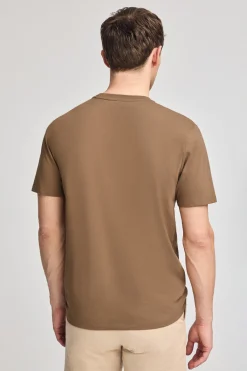 Polo Club T-Shirts*T-shirt couleur moka à manches courtes à poche avec broderie Rigby Best Mocca