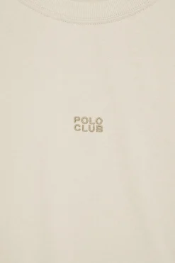 Polo Club T-Shirts*T-shirt Danae écru avec logo brodé Beige