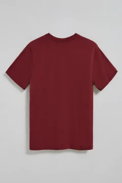 Polo Club T-Shirts*T-shirt à col en V et logo brodé Rigby Go Grenat