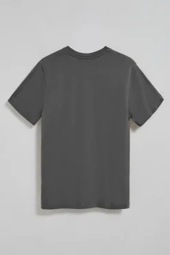 Polo Club T-Shirts*T-shirt gris bitume à col en V et logo brodé Rigby Go Asphalte