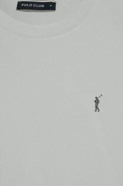 Polo Club T-Shirts*T-shirt à col ras du cou et broderie Rigby Go Gris clair