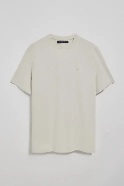Polo Club T-Shirts*T-shirt microstructuré avec un monogramme brodé PC Gris clair