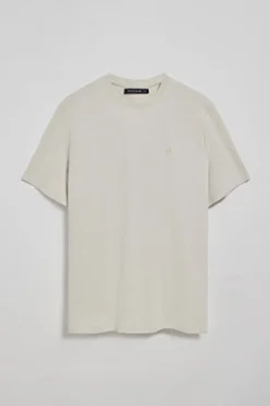 Polo Club T-Shirts*T-shirt microstructuré avec un monogramme brodé PC Gris clair