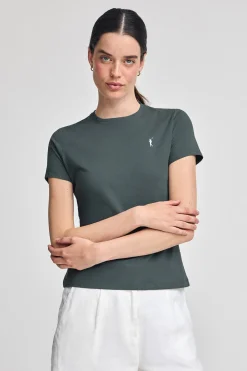 Polo Club T-Shirts*T-shirt à col rond et broderie Rigby Go Gris Pierre