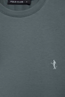 Polo Club T-Shirts*T-shirt basique à col rond et broderie Rigby Best Gris Pierre