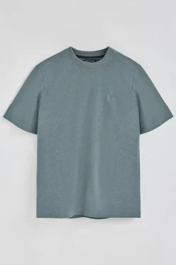 Polo Club T-Shirts*T-shirt en coton et lin à broderie Rigby Go Gris Pierre