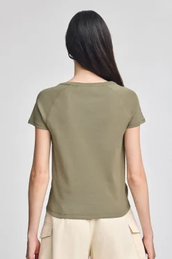 Polo Club T-Shirts*T-shirt Hesperia vert avec monogramme brodé Vert sauge