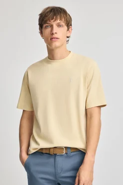 Polo Club T-Shirts*T-shirt en coton et lin à broderie Rigby Go Ivoire