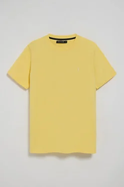 Polo Club T-Shirts*T-shirt jaune à col ras du cou et broderie Rigby Go Jaune tendre