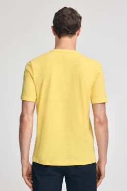 Polo Club T-Shirts*T-shirt jaune à manches courtes à poche avec broderie Rigby Best Jaune tendre