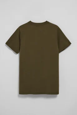 Polo Club T-Shirts*T-shirt kaki à col ras du cou et broderie Rigby Go Kaki foncée